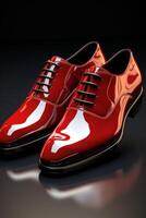 patent leather gentleman's shoes photo