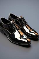 patent leather gentleman's shoes photo