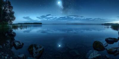 full moon OCEAN photo