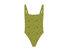 Summer lingerie or swimsuits for sea. Stylish women's swimwear or bikini on isolated background. Flat colorful illustration vector