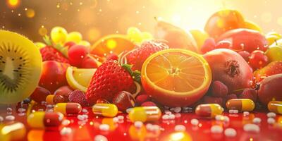 assorted berries and fruits photo