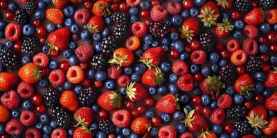 assorted berries and fruits photo