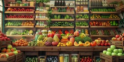 wooden box basket with vegetables photo