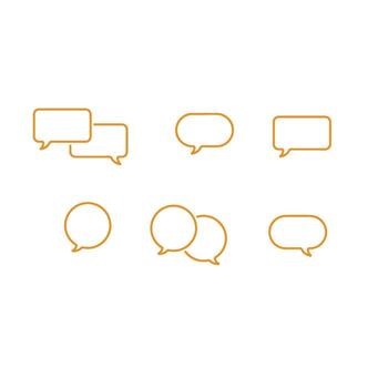 icono de burbuja de discurso vector