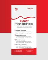 Unlocking Success. The Ultimate Guide to Eye-Catching Business Flyer Design Strategies for Maximum Impact and Engagement, DL size vector