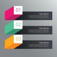 abstract modern steps option colorful infographic design banner vector