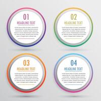 abstract modern steps option colorful infographic design banner vector