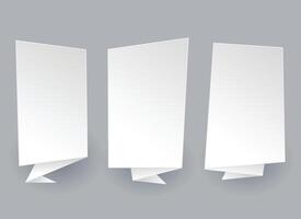 empty white chat bubbles set vector