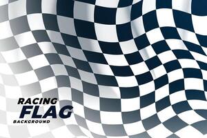 checkered flag waving outside background vector