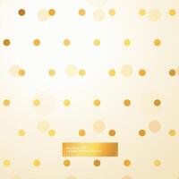 golden polka dots beautiful background vector