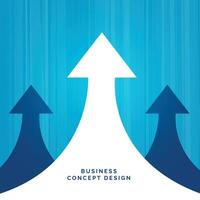 business concept leadership design with arrow vector