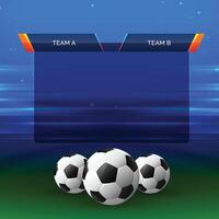football sports chart design background vector