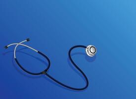 doctor stethoscope object design background vector