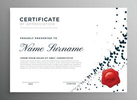 abstract diploma certificate of appreciation vector