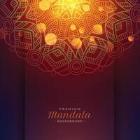 lovely mandala art pattern background vector