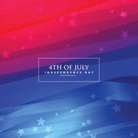 beautiful 4th of july background vector