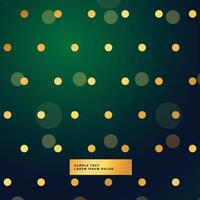 beautiful green background with polka dots vector