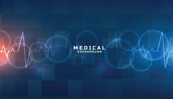 azul médico y cuidado de la salud antecedentes diseño ilustración vector