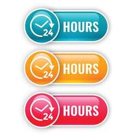 set of shiny buttons for 24 hours time vector