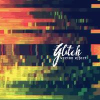 glitch abstract background showing malfunction vector