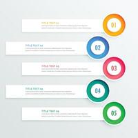 abstract modern steps option colorful infographic design banner vector