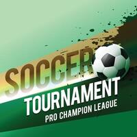 soccer tournament championship league design background vector