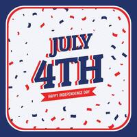 american independence day 4th of july banner vector