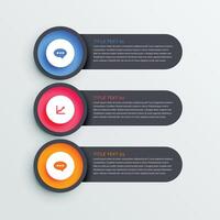 abstract modern steps option colorful infographic design banner vector