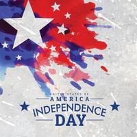 grunge style american independence day background vector