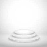 white empty background with podium vector