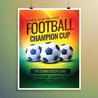 amazing football background for event flyer and invitation vector