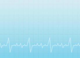 médico y cuidado de la salud antecedentes con electrocardiograma vector