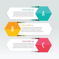 abstract modern steps option colorful infographic design banner vector