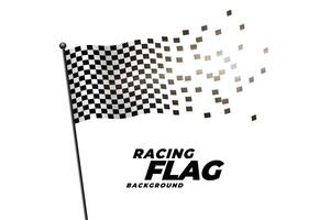 racing checkered flag background design vector