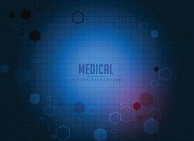 médico salud cuidado farmacia concepto modelo diseño en azul color vector