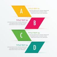 abstract modern steps option colorful infographic design banner vector