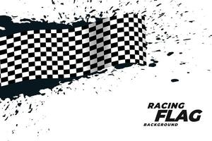 abstract racing flag grunge background vector
