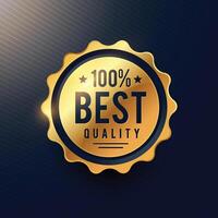 realisitc best quality luxury golden label for your brand advertising vector