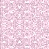 pink flower line pattern background vector