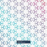 abstract colorful flower geometric pattern background vector