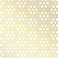 golden flower pattern background design vector