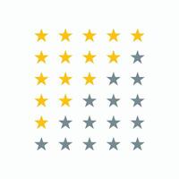 clean star rating sign vector