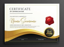 stylish multipurpose diploma certificate template vector