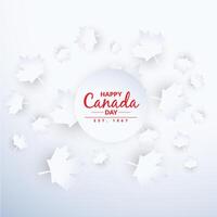 beautiful canada day background vector