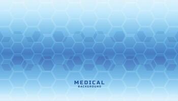 medical science banner in hexagonal pattern design vector