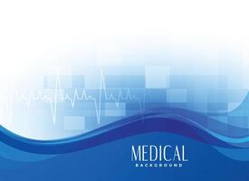 blue modern medical background design vector