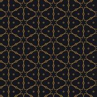 islamic pattern design in black background vector