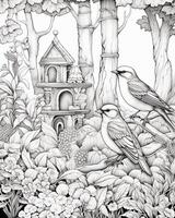 Forest Garden Animals Coloring Page photo
