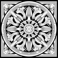 Mandala Coloring Page for Adults 2 photo