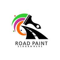road paint logo symbol illustration design vector